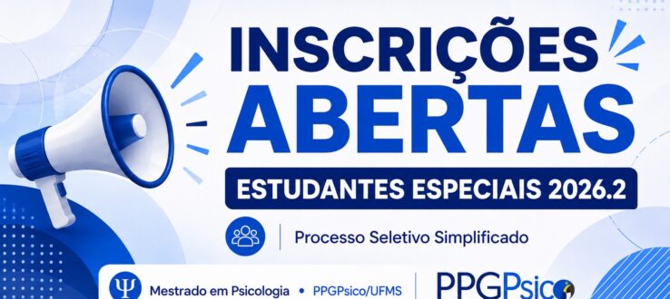 Inscrições para Estudantes Especiais 2026.2